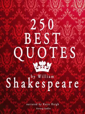 cover image of Best quotes by William Shakespeare